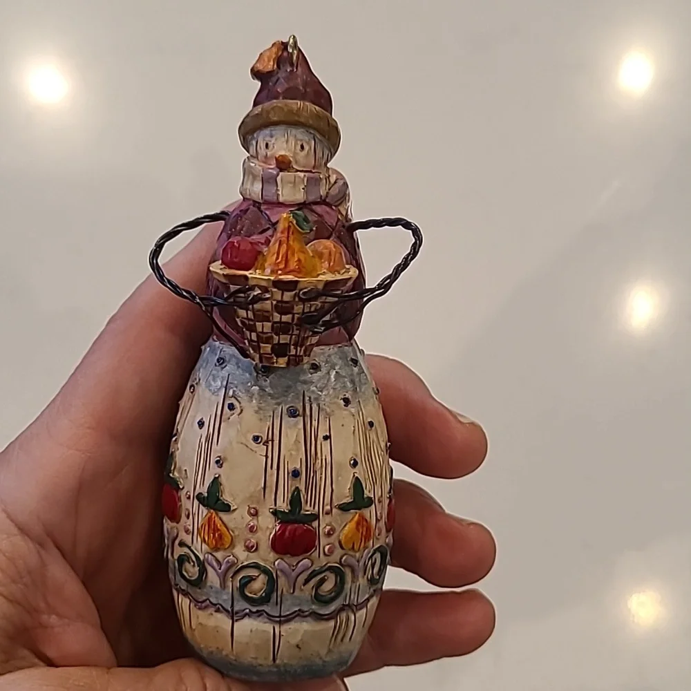 Jim Shore Vintage Snowman Ornament
